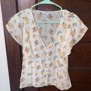 Madewell Floral Blouse